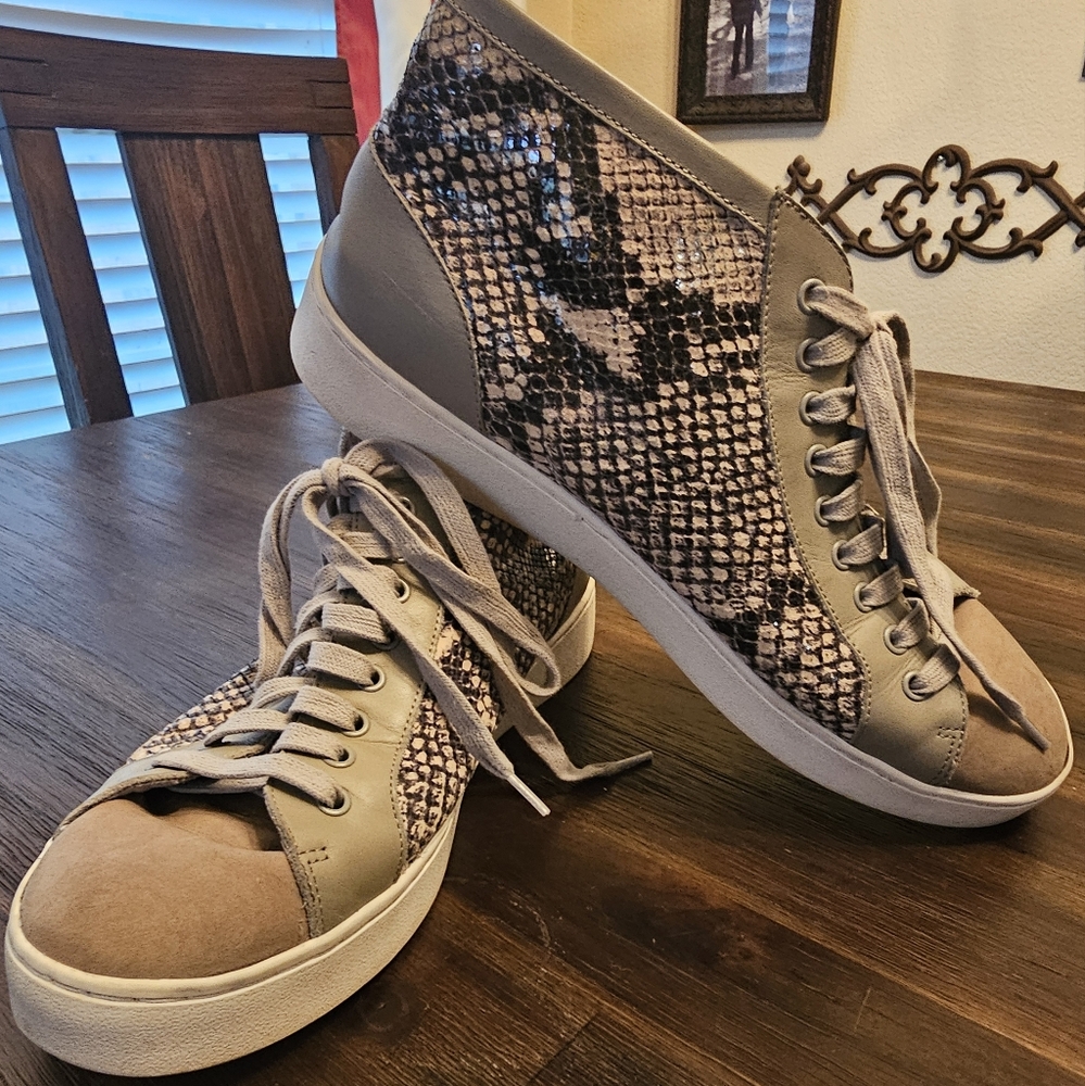 Vionic Snakeskin Sneaker Boots